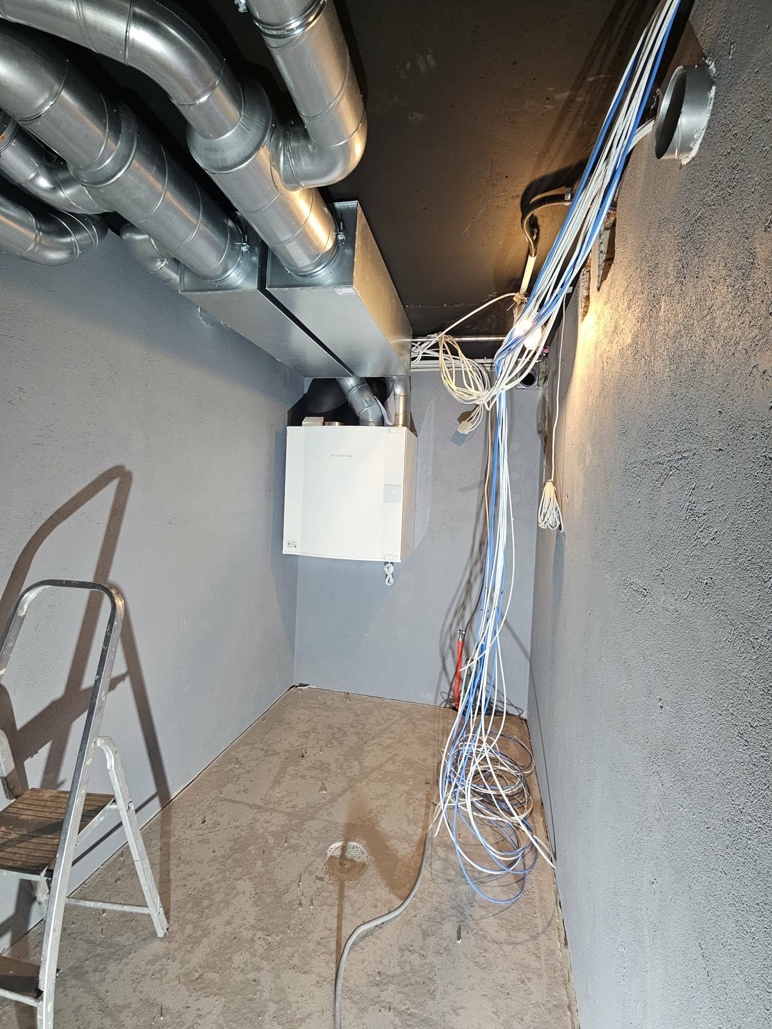Eramu Vaskjalas – ventilatsioonisüsteem ja põrandaküte